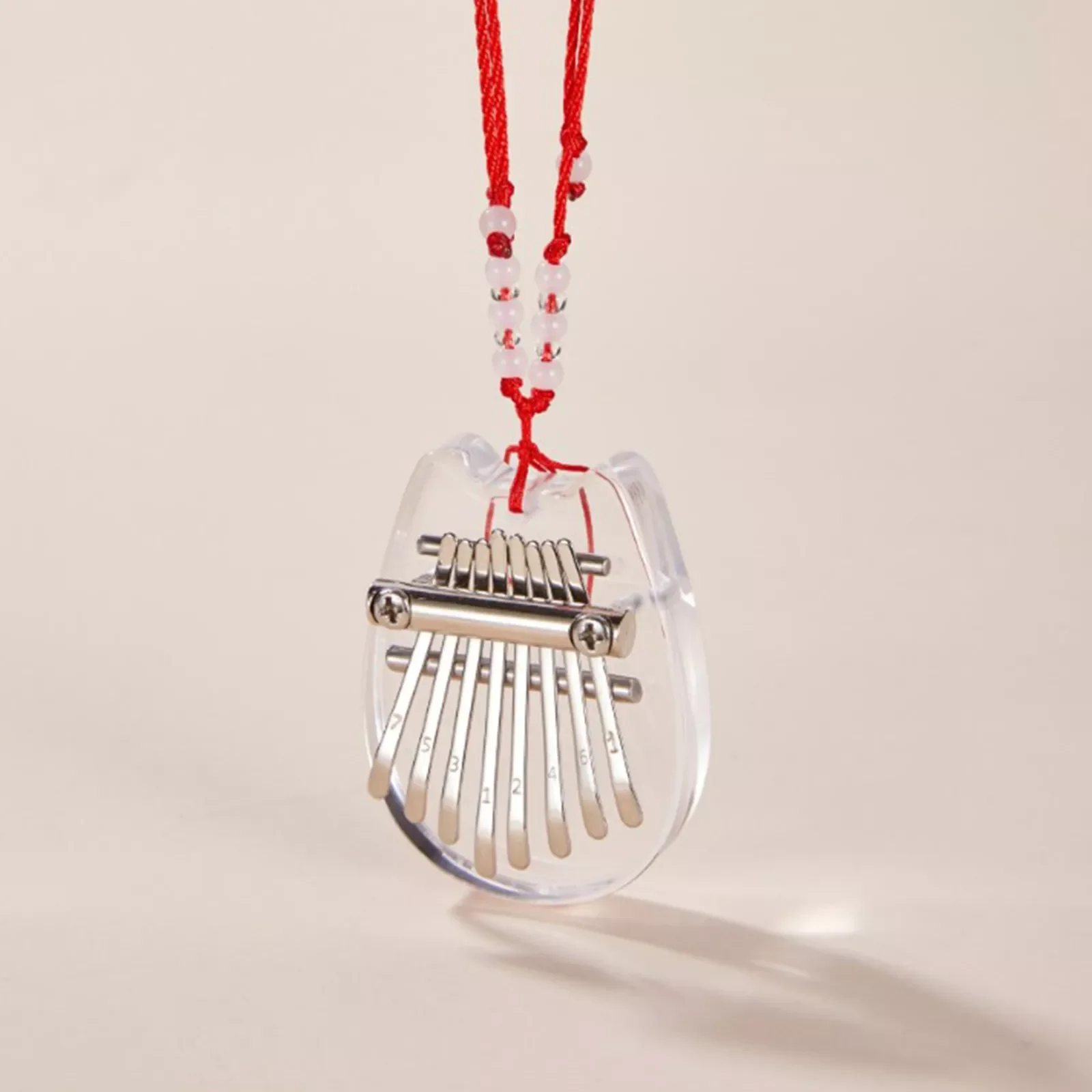 

8 Key Mini Kalimba Thumb Piano Quality Wood Mbira Body Musical Instruments with Rope Pendant Christmas Gift for Kids Adult