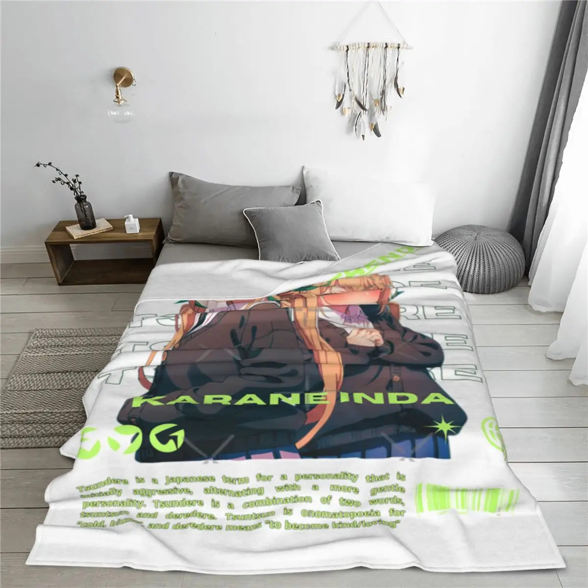 Одеяло для активных девушек аниме Arth Karane Inda The 100 покрывало на кровать Kawaii размер