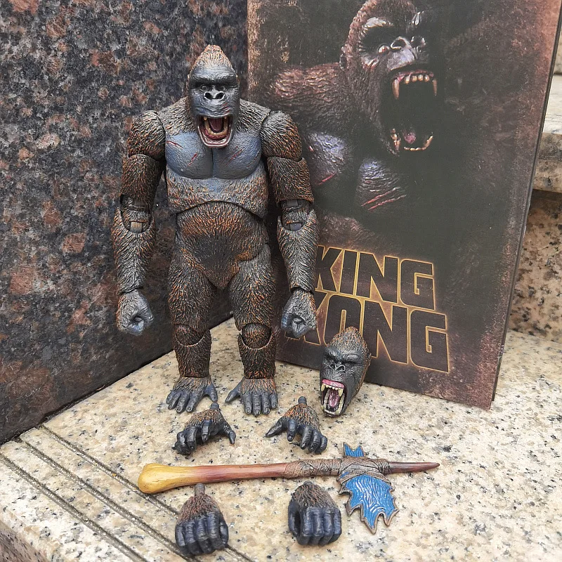 

Экшн-фигурка Godzilla King Kong, Череп, остров, Горилла, модель игрушек для детей