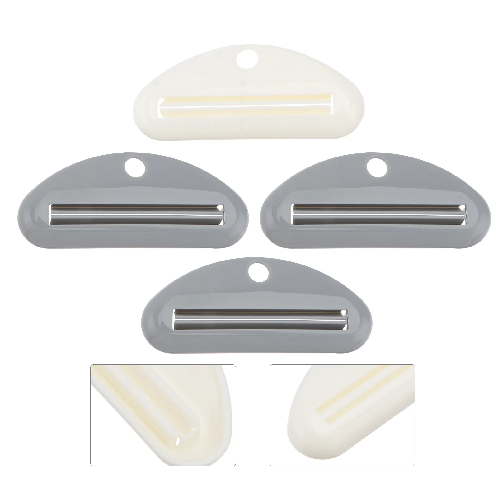 

4pcs Toothpaste Squeezers Holder Squeezer Toothpaste Key Toothpaste Saver Roller Winder Cleanser Squeezer