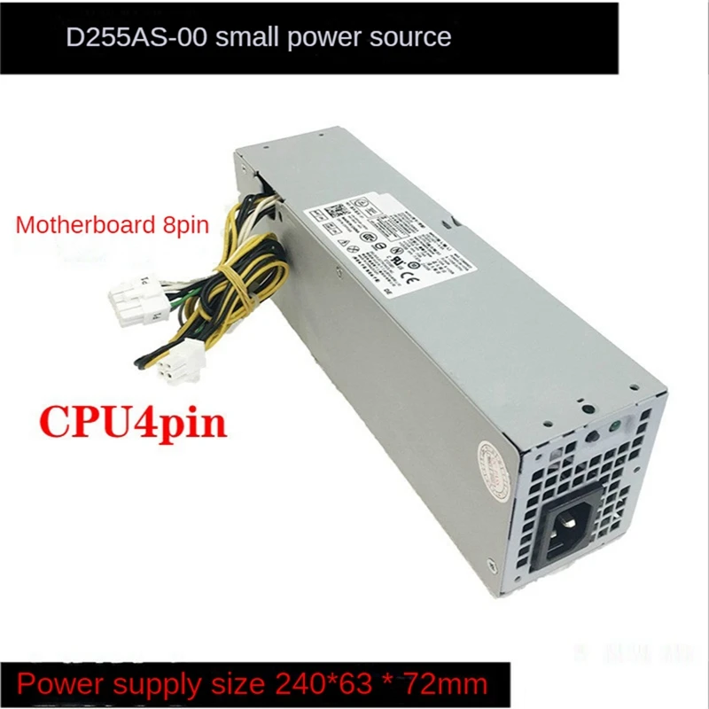 

255W Chassis Power Supply For Dell Optiplex 3020 7020 9020 Precision T1700 SFF Systems H255AS-00 AC255ES-00 D255AS-00