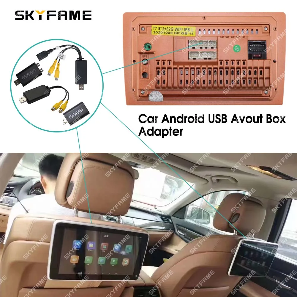 SKYFAME USB AV Box USB к CVBS USB к HDMI RCA избегайте для автомобильного радио Android (art.: 3920d2dc89f2a) - 3920d2dc89f2a