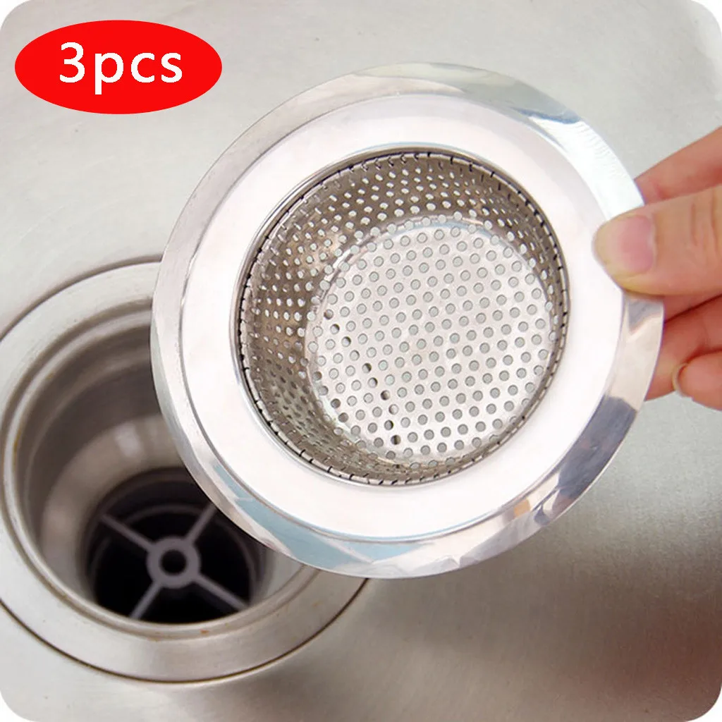 

Kitchen Water Sink Filter Sink Mesh Strainer Kitchen Tool Stainless Steel Bathroom Floor Drain Cover Shower Hair Catche Stopper