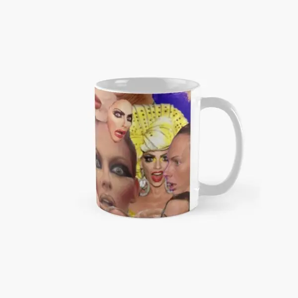 

Alyssa Edwards Collage Classic Mug Picture Printed Simple Coffee Design Drinkware Gifts Image Tea Handle Round Photo Cup