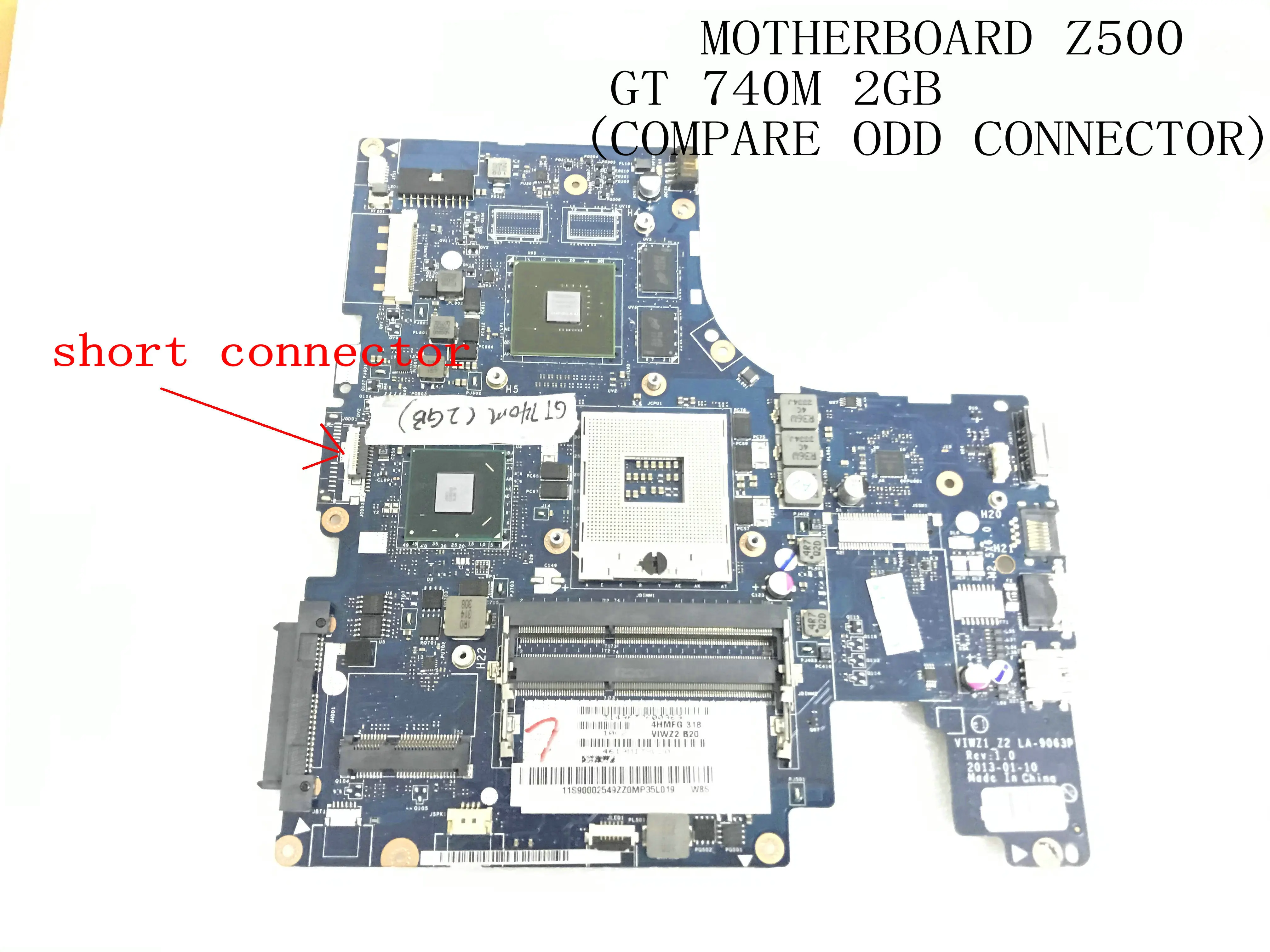 Быстрая доставка viwz1 _ Z2 LA-9063P для ноутбука LENOVO Z500 материнская плата GPU GT740M 90 дней