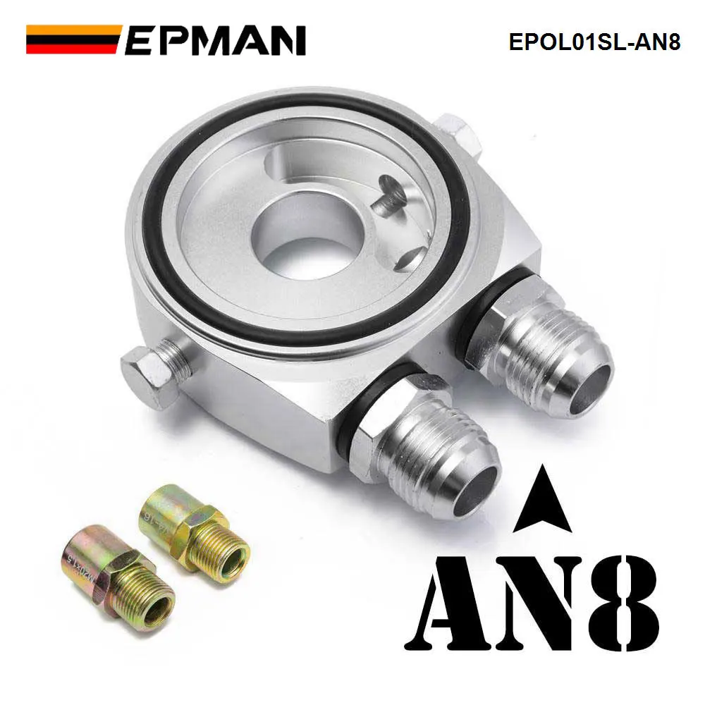 

EPMAN M20X1.5 Охладитель масляного фильтра Алюминиевый сэндвич-адаптер пластины локатора 1/8Npt AN10/AN8 EPOL01