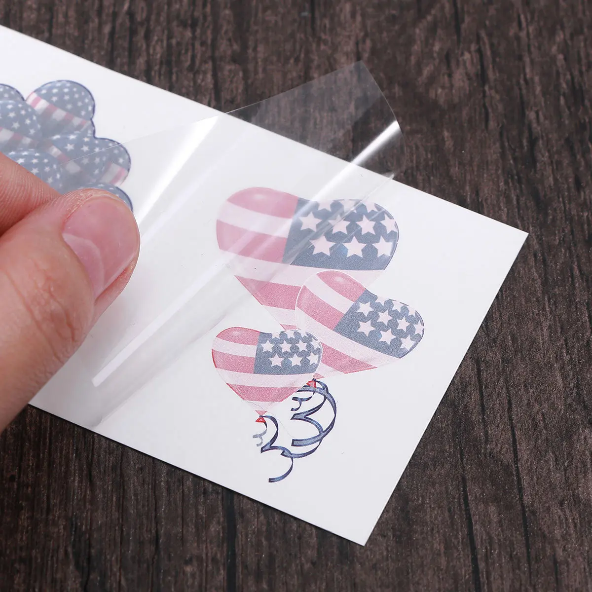 Фото 11 шт. патриотических временных татуировок: безопасные, экологичные, водостойкие, долговечные наклейки ко Дню независимости США, американский флаг, боди-арт №5