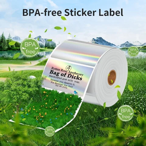 Светоотражающие цветные термоэтикетки Phomemo для принтеров