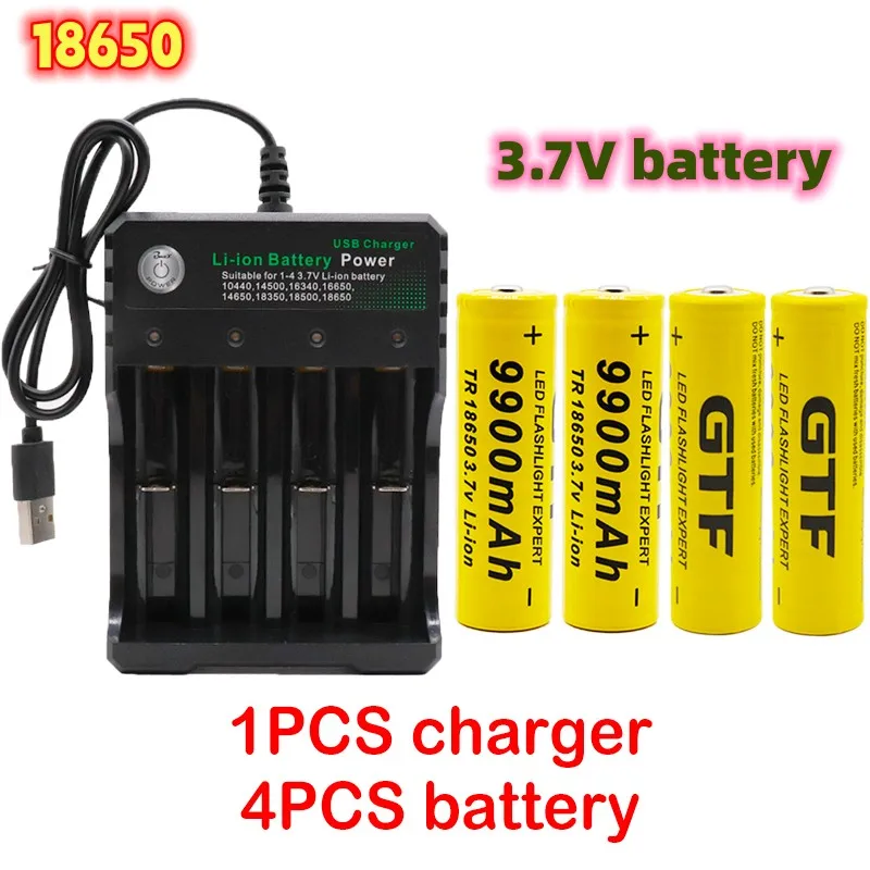 

3.7 V wiederaufladbare liion batterie für Led taschenlampe batterie Großhandel + USBcharger