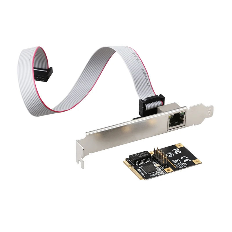 Сетевая карта MINI PCIE 1G Lan, гигабитная сетевая карта RJ45 10/100 Мбит/с, высокоскоростной Чипсет Intel/I210AT для настольных ПК