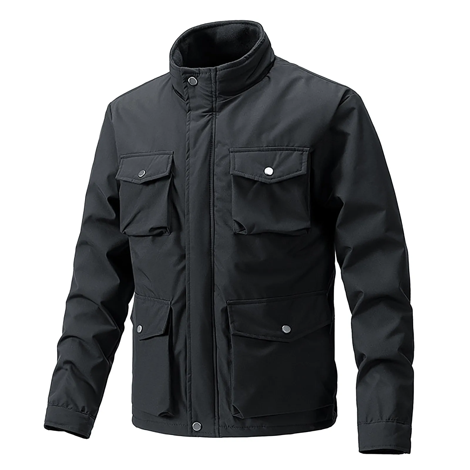 Мужские осенние и зимние пальто с карманами повседневная куртка рабочая одежда