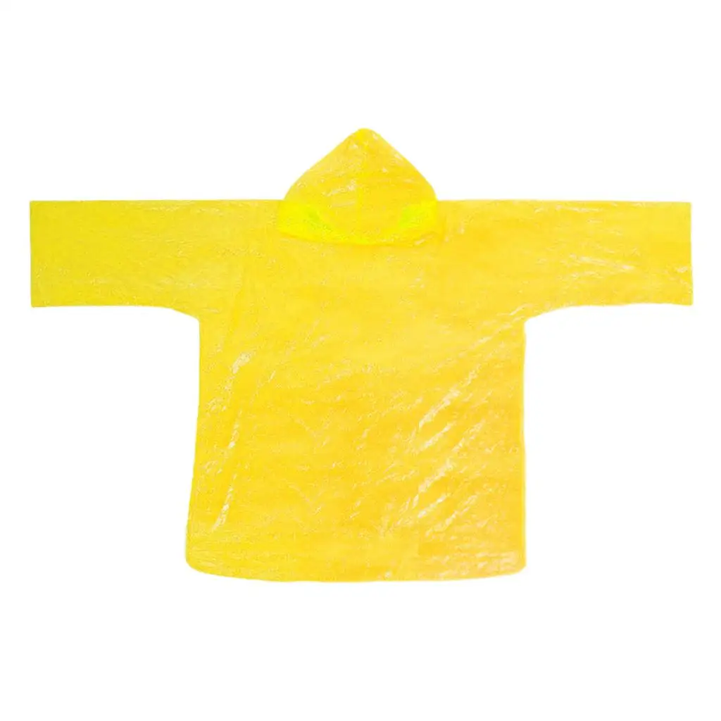 

Disposable Raincoat Portable Hooded Rain Cover for Camping Fishing