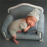 Newborn Photography Props Baby Sofa Couch Posing Chair Bed Baby Crib Studio Posing Sofa Photoshot Props Boy Photo Accessories