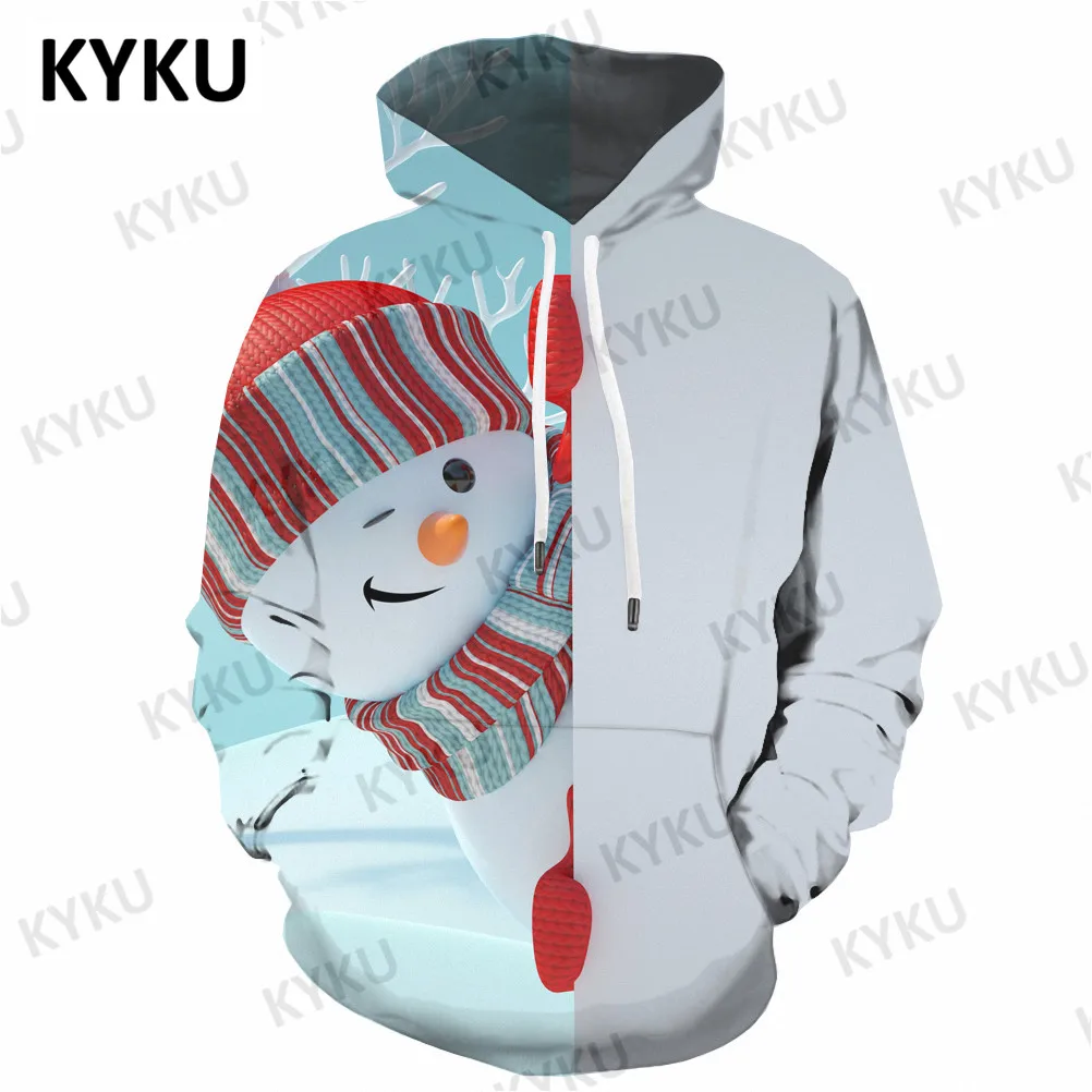 

3d толстовки, Рождественская Толстовка, Мужская Рождественская искусственная аниме-подарок, 3d Печатный фон, Рождественская шляпа, свитшот с ...