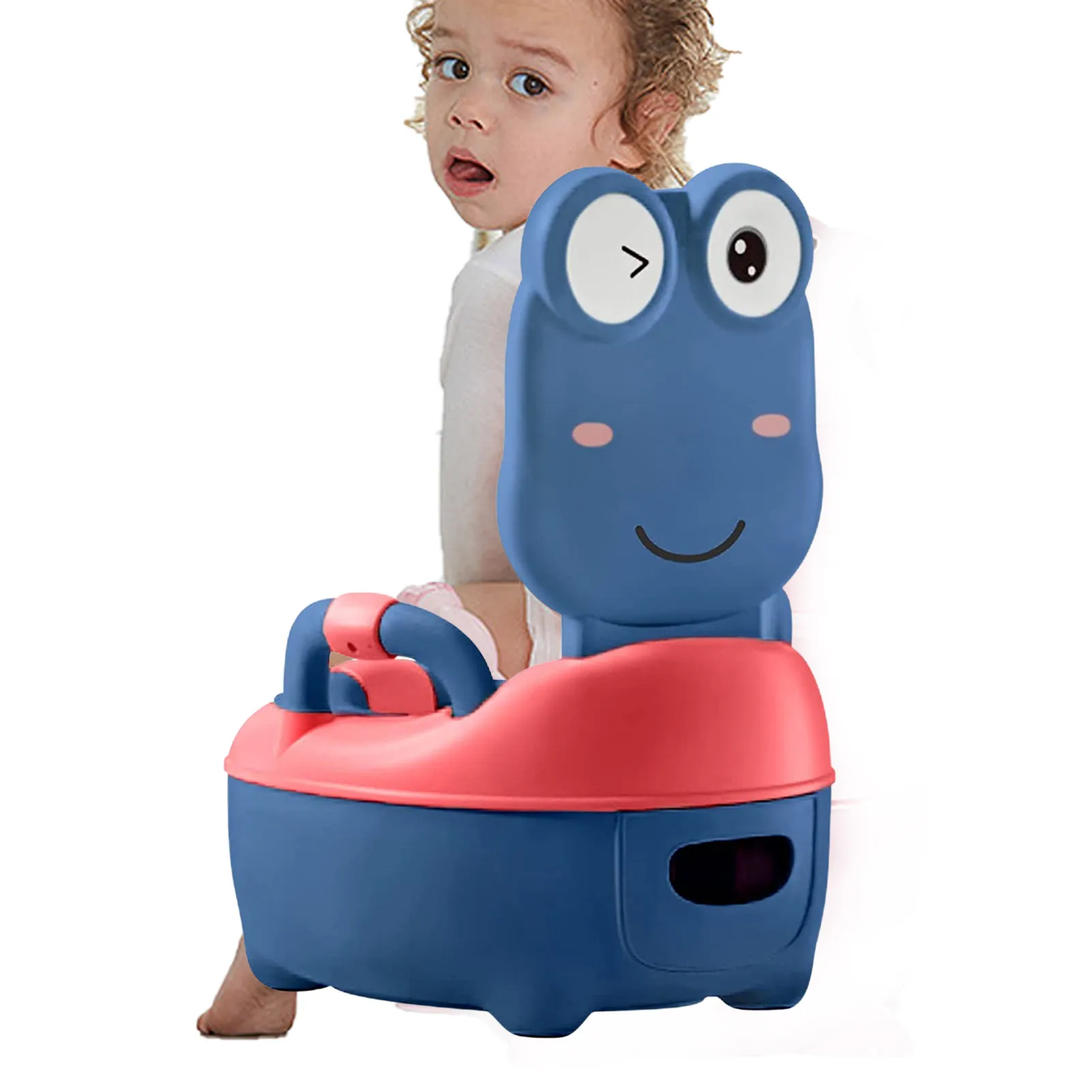

Toddler Potty Training Cute Frog Potty Trainer With Soft Seat Splash Guard Potty Seat With Frog Cover For Children Toddler Boys