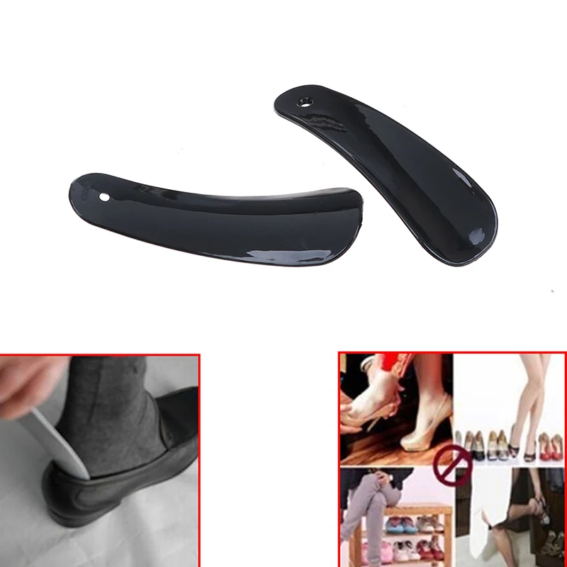 

2Pcs 11cm Black Plastic Shoehorn Shoe Horns Spoon Shoes Accessories Plastic Shoe Puller