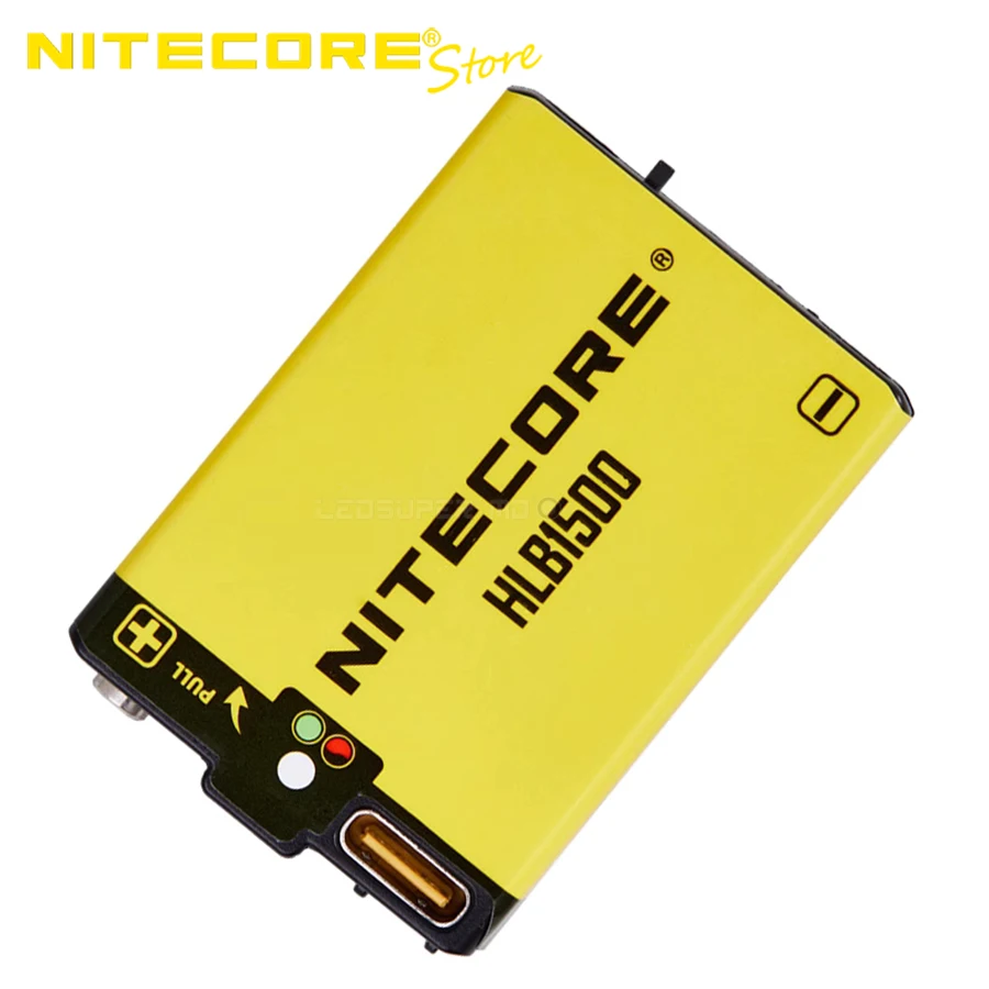 Фото Оригинальный аккумулятор NITECORE HLB1500 1500 мАч с зарядкой через USB-C для налобных фонарей UT27, HA13 и HA23 UHE №1