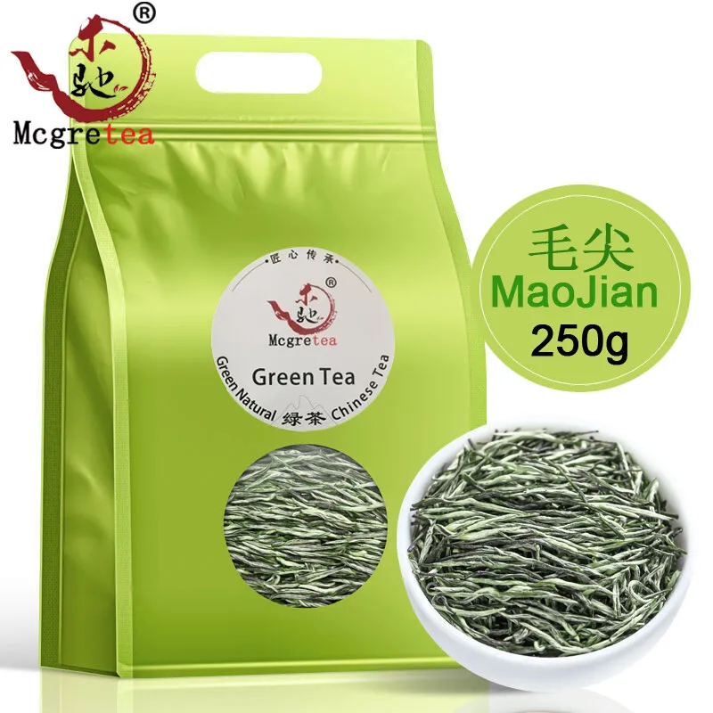 

2022 Organic green health 5A Free Shipping Xinyang Maojian Before Rain Spring Tea 250g Mao Jian No Tea Pot
