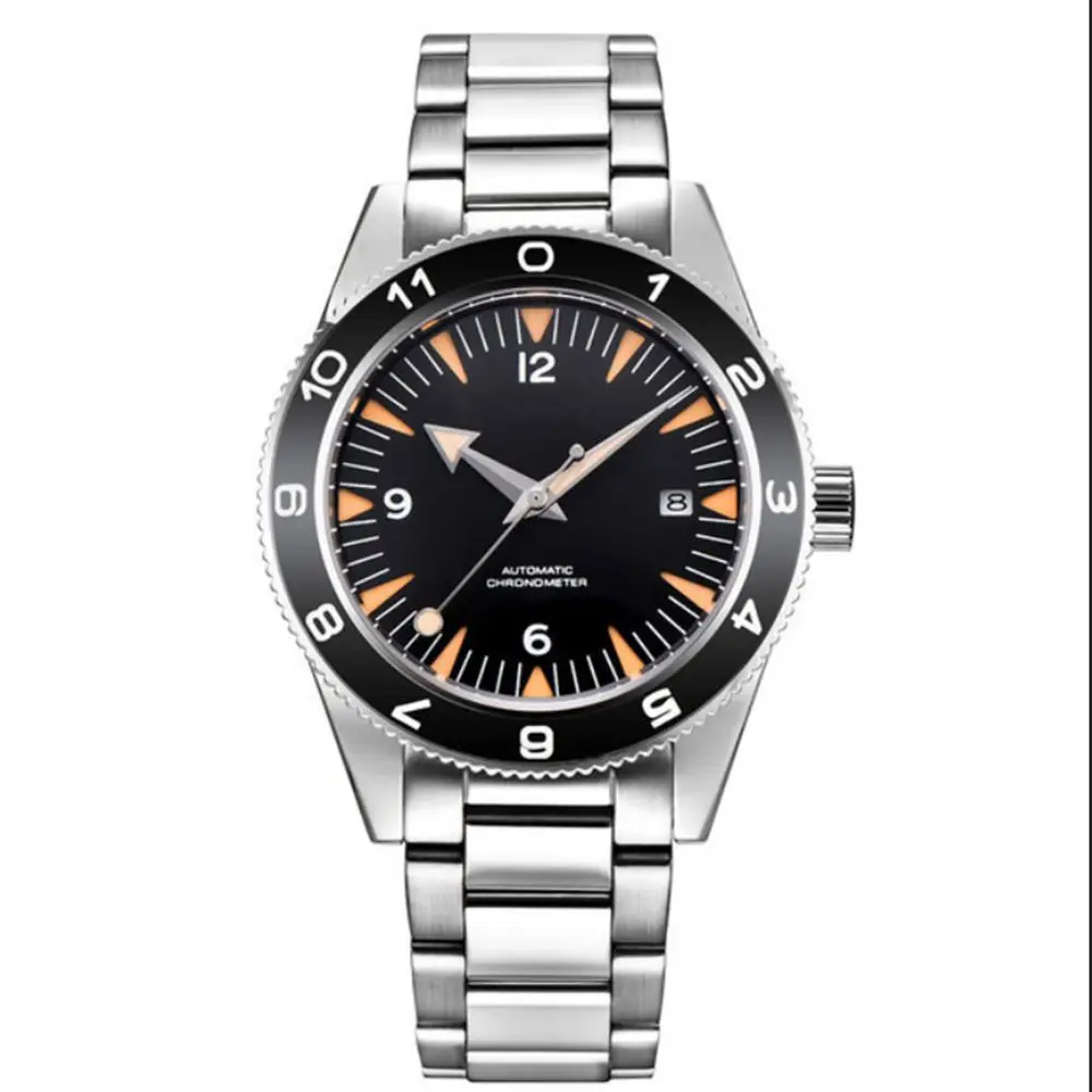 41mm Automatic Mechanical Watch Men Luxury Military 007 Clock Nylon Strap Luminous Waterproof Calendar 5