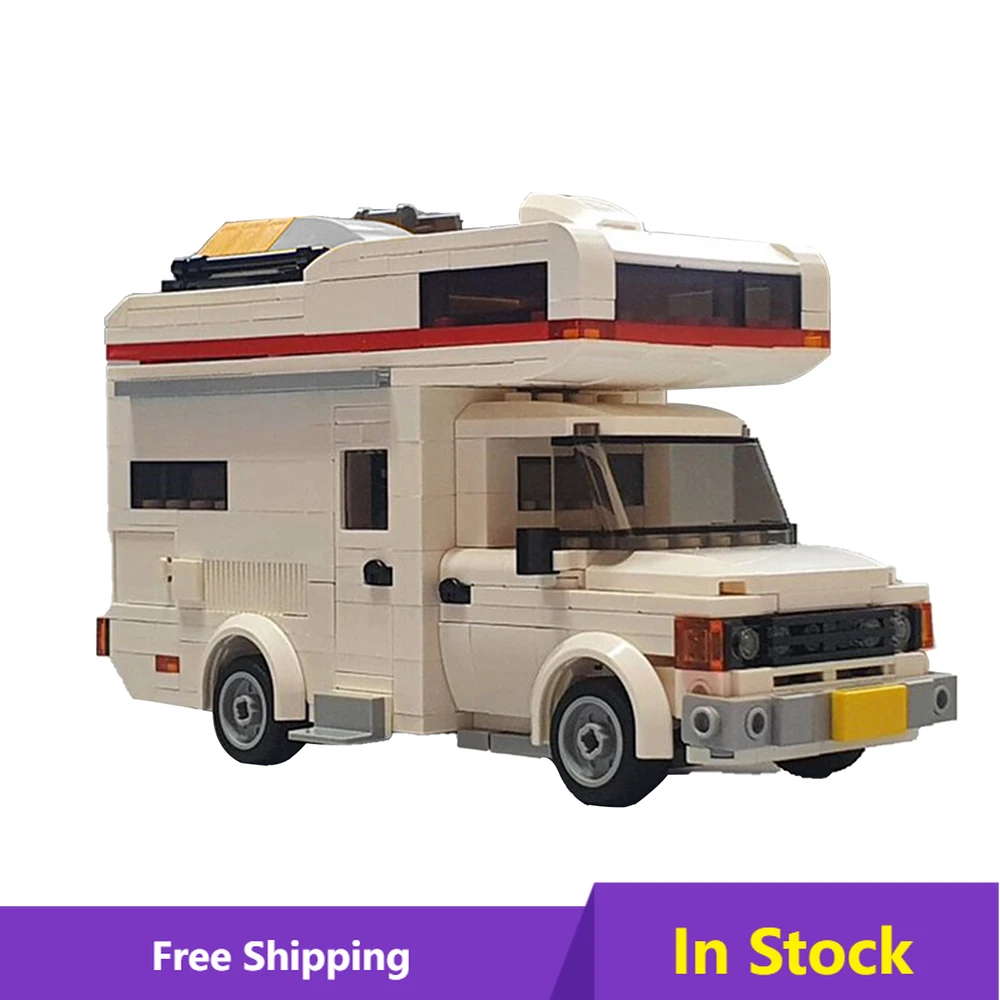 Строительные блоки для дома на колесах MOCClassic Transits-MK2-Camper креативная Сборная