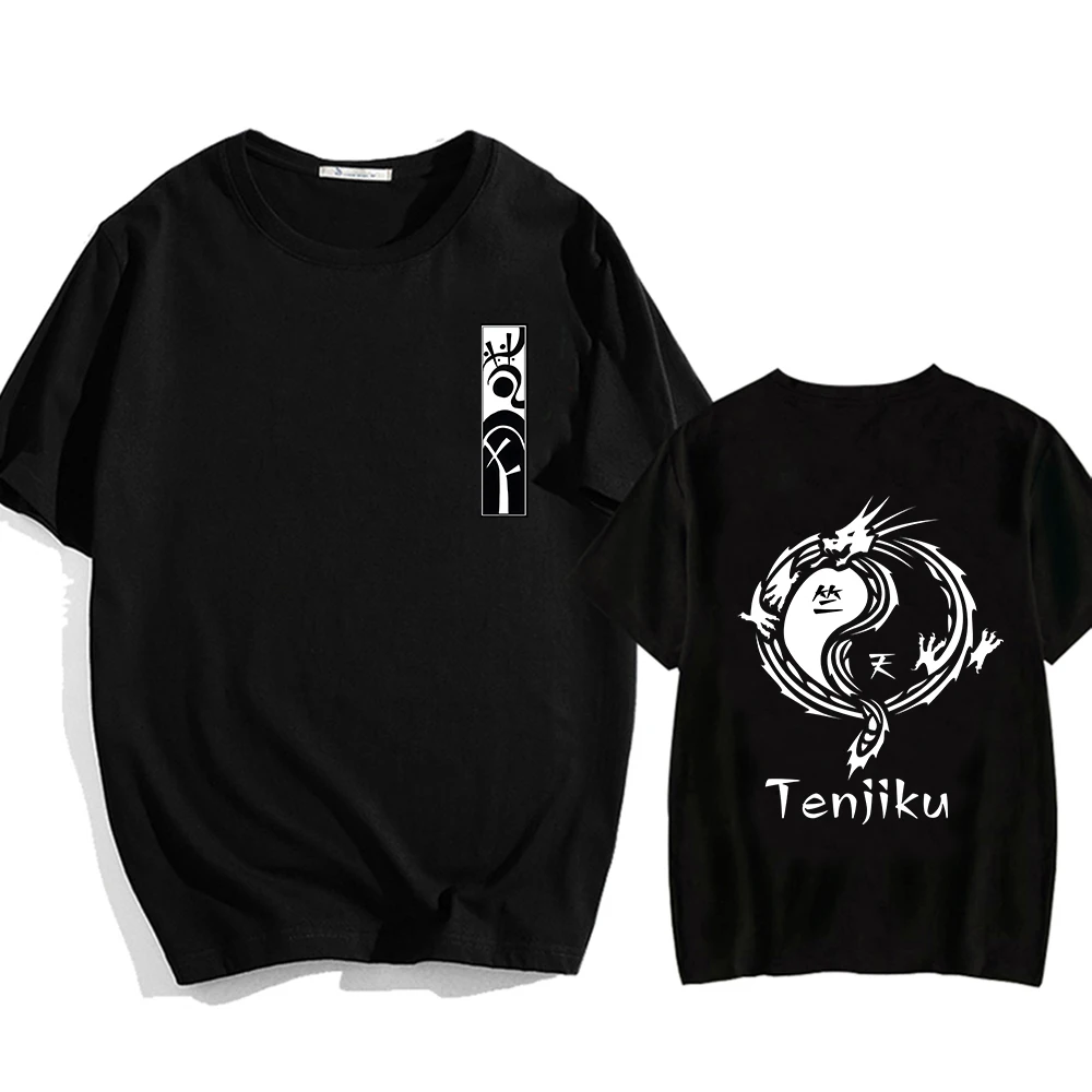 

Tokyo Revengers Tenjiku Gothic Casual Anime T-shirts Fashion 100% Cotton Tshirt Short Sleeve Graphic Tee-shirt Kawaii Cartoon