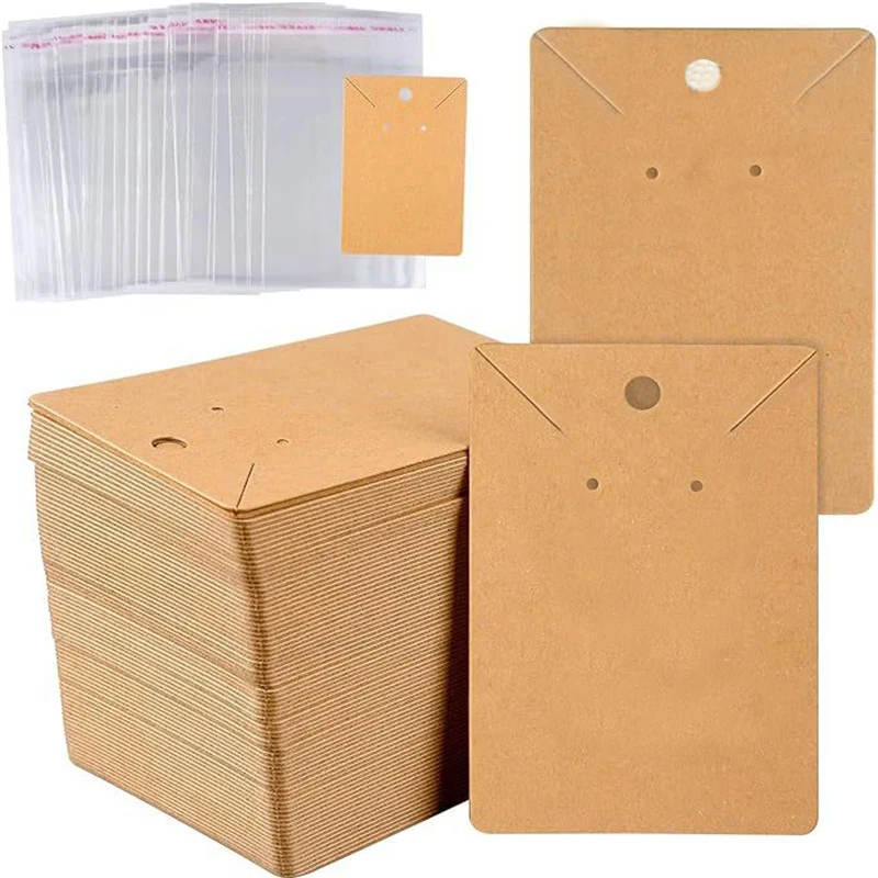 

Картонные держатели для сережек 20 комплектов