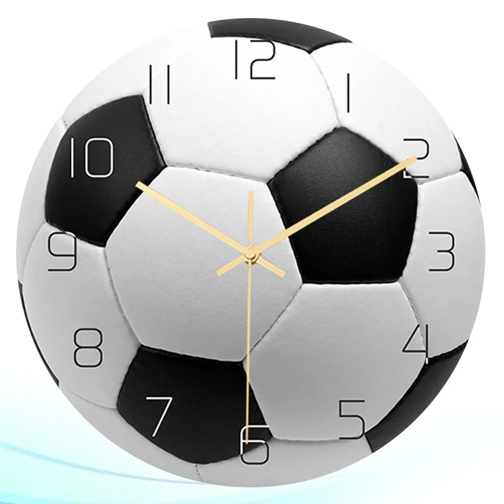 

Football Wall Clocks for Bedrooms- Outdoor Clocks for Patio Living Room Decor Non Ticking Wall Clocks Operated Decorative