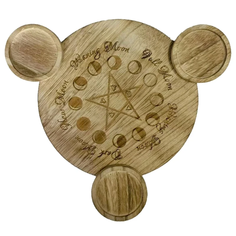 

Altar Plate Witchcrafts Witchcraft Wiccan Divination Decor Candle Holders Tray