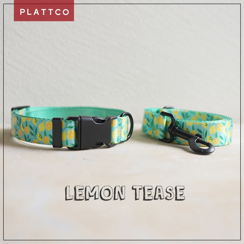 

Регулируемый мягкий нейлоновый ошейник PLATTCO для собак, персонализированный ошейник лимонного цвета, для маленьких, средних и больших собак,...