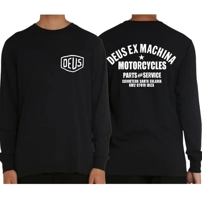 Новая футболка с длинным рукавом DEUS EX MACHINA для пар осенние модные хлопковые