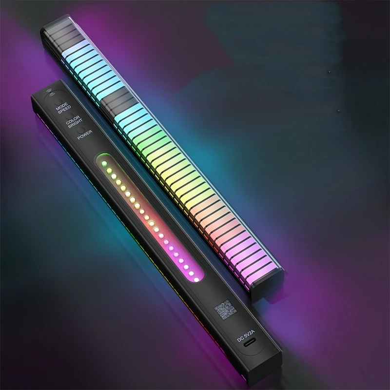  RGB Pickup Lights Sound Control LED Light Smart App Control Color Rhythm Ambient Lamp For Car/Game Computer Desktop Decora Light 