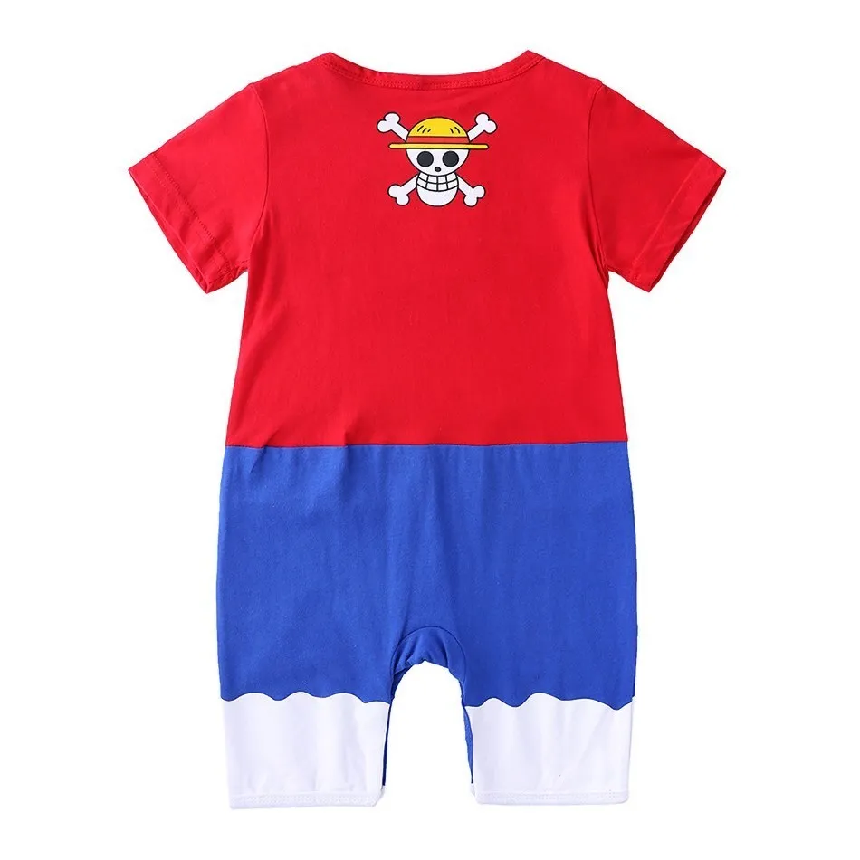Newborn Baby Boy Anime Romper Kids Frieza Luffy Zoro Cosplay Costume Infant Akatsuki Kakash Clothes Toddler Jumpsuit 0-24 Months