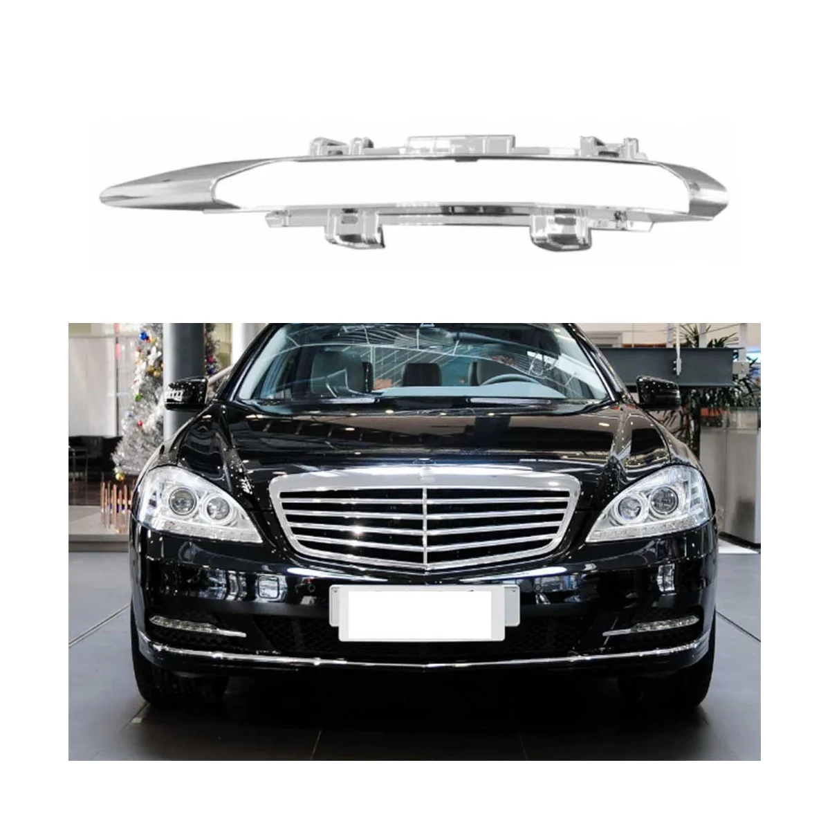 Автомобильный бампер для Mercedes-Benz S-Class W221 2005-2013 противотуманная задняя крышка