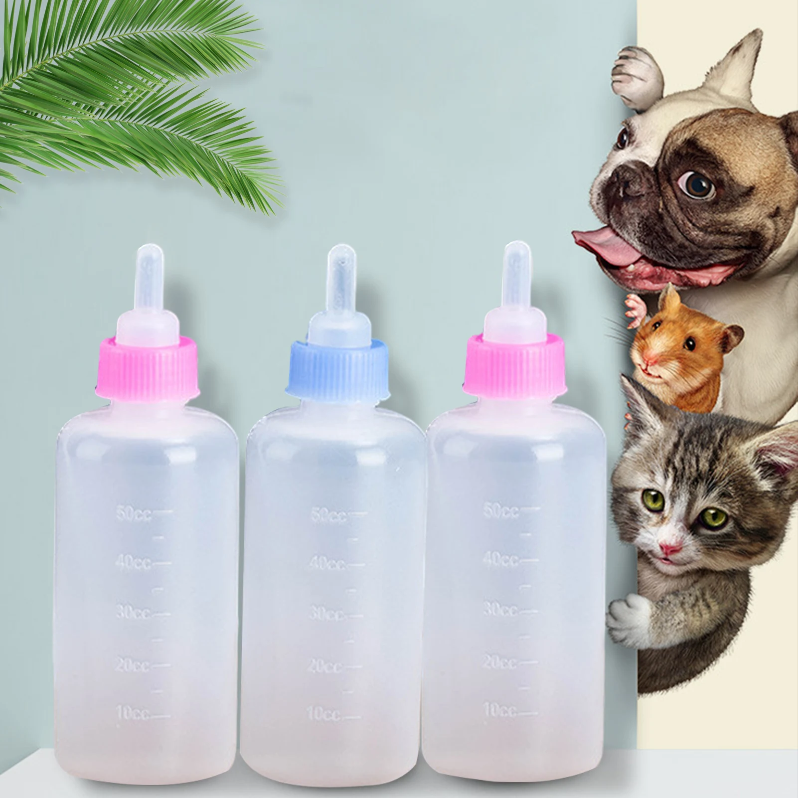 

Pet Feeding Bottle Kit Kitten Bottles Puppy Milk Feeder with Nipples Puppy Feeding Bottles Newborn Dog Cat Nursing Supplies