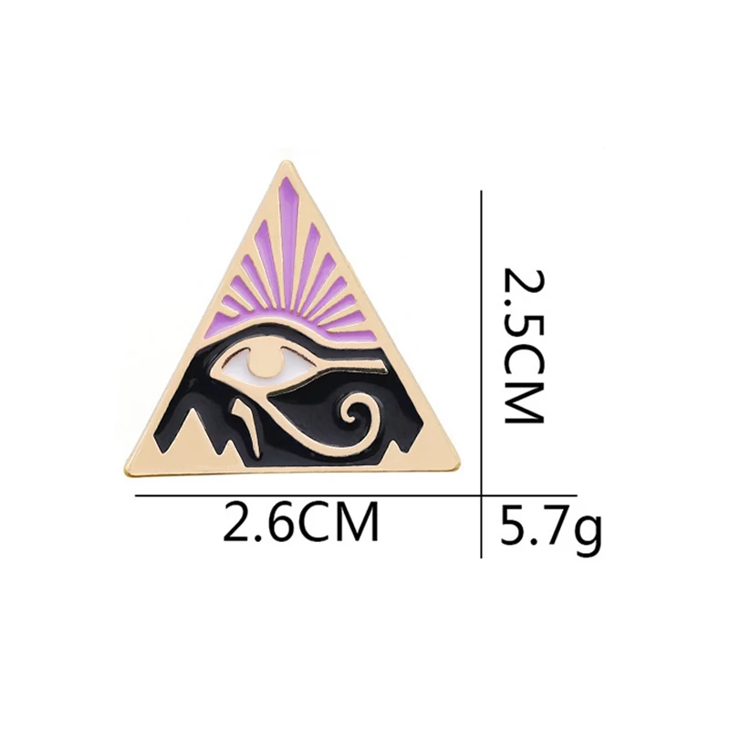 Значки Horus на булавке эмалевые Броши с символом права Фараона для женщин и мужчин