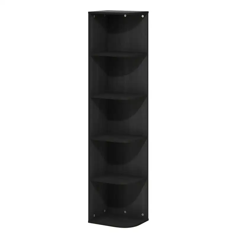 

Pasir 5-Tier Corner Open Shelf Bookcase, Blackwood kitchen storage & organiz...