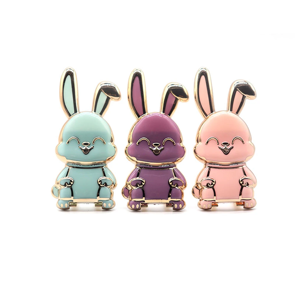 

Lazy Ring Bracket Mini Mobile Stand Cell Phone Holder 3d Folding New Cartoon Rabbit Ring Bracket Phone Holder Universal