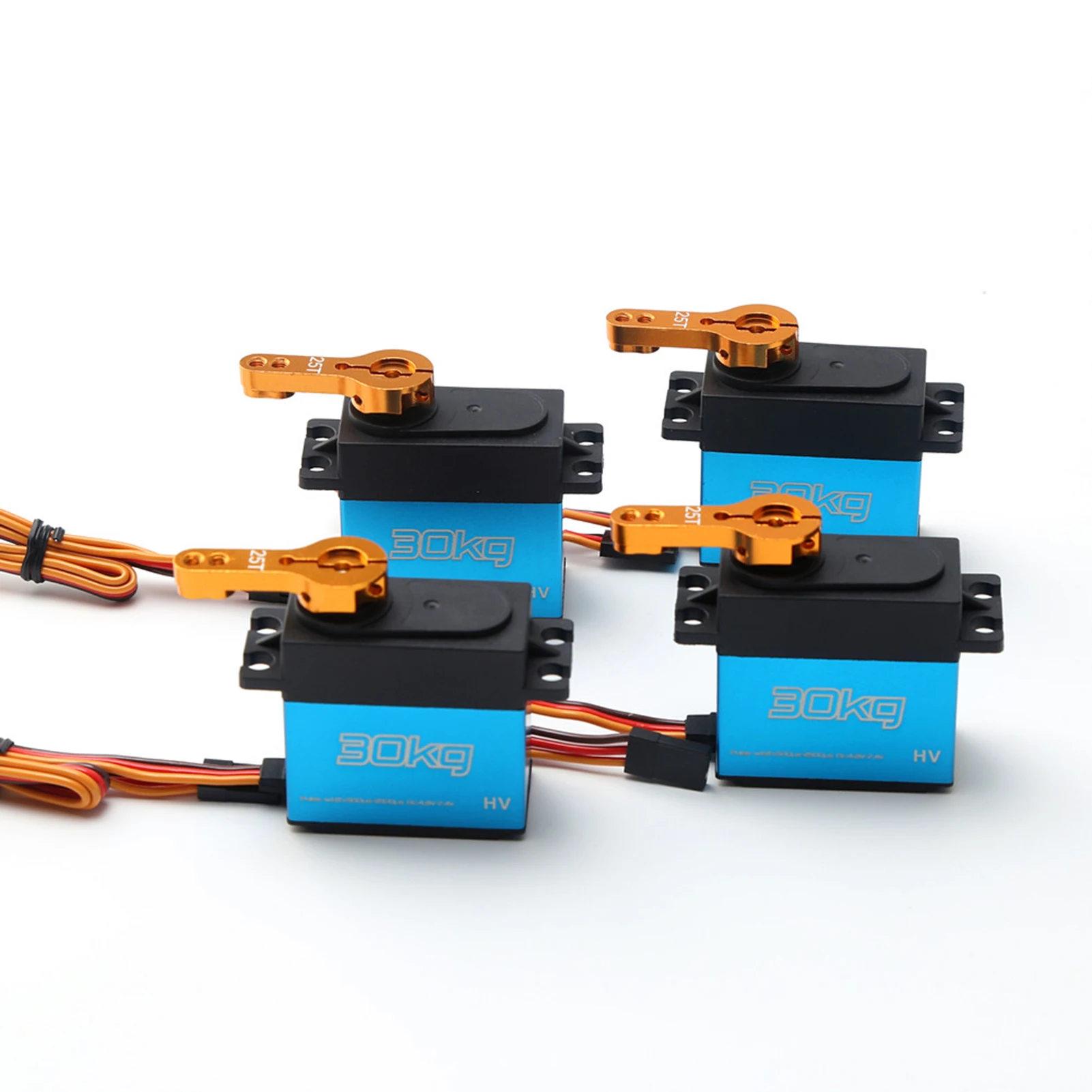 

1/2/4 шт. 30 кг цифровой сервопривод, металлический сервопривод с 25T рычагом, водонепроницаемый для масштаба 1/8 1/10 1/12 радиоуправляемых автомоби...