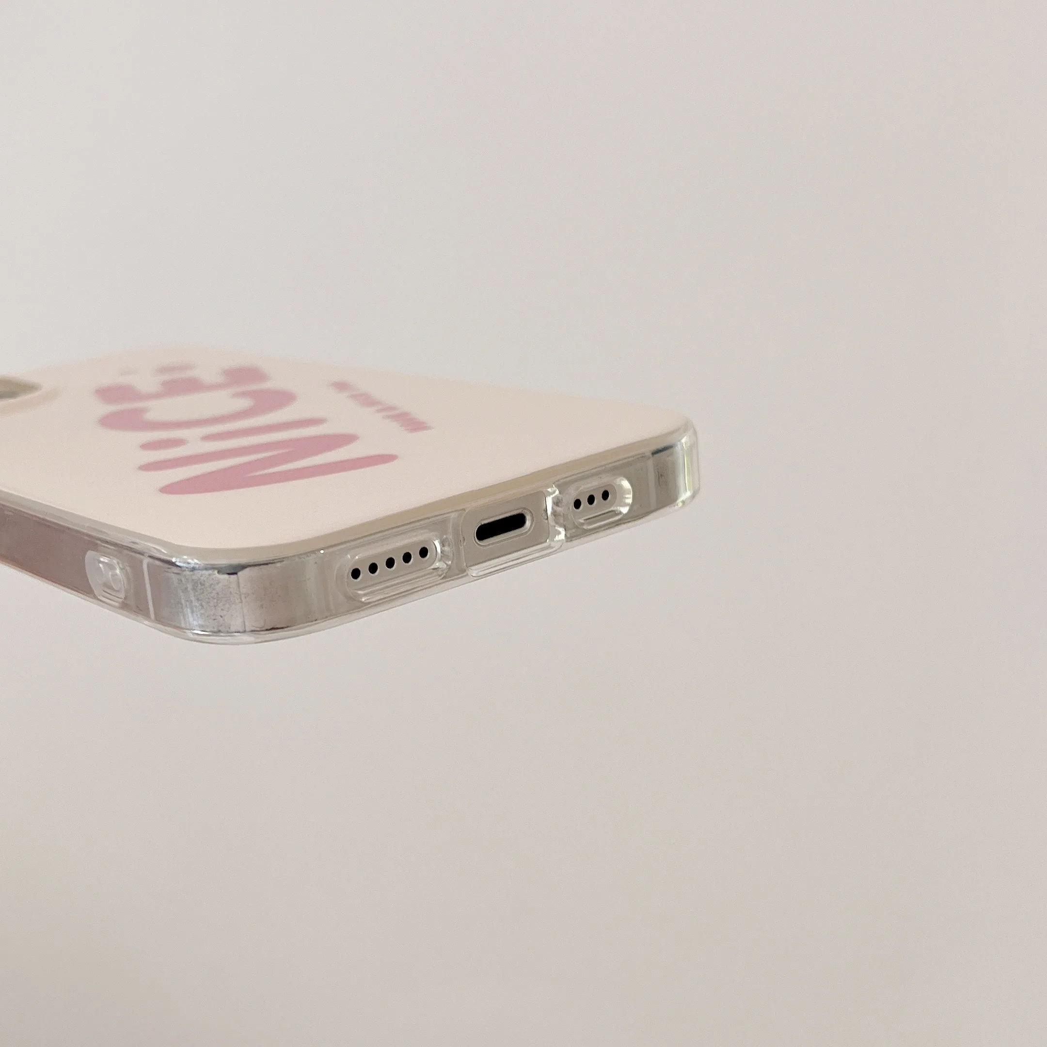 Высококачественный упрощенный розовый текстовый рисунок IMD для iphone 14Pro 14Promax 14