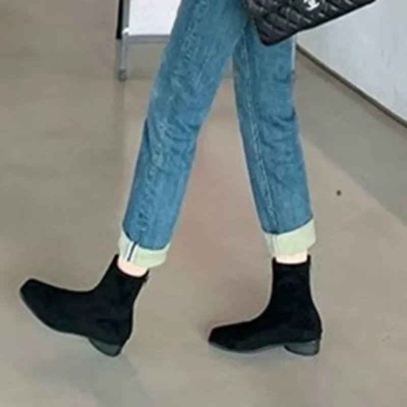 2024 женская обувь высокого качества женские ботильоны модные современные ботинки