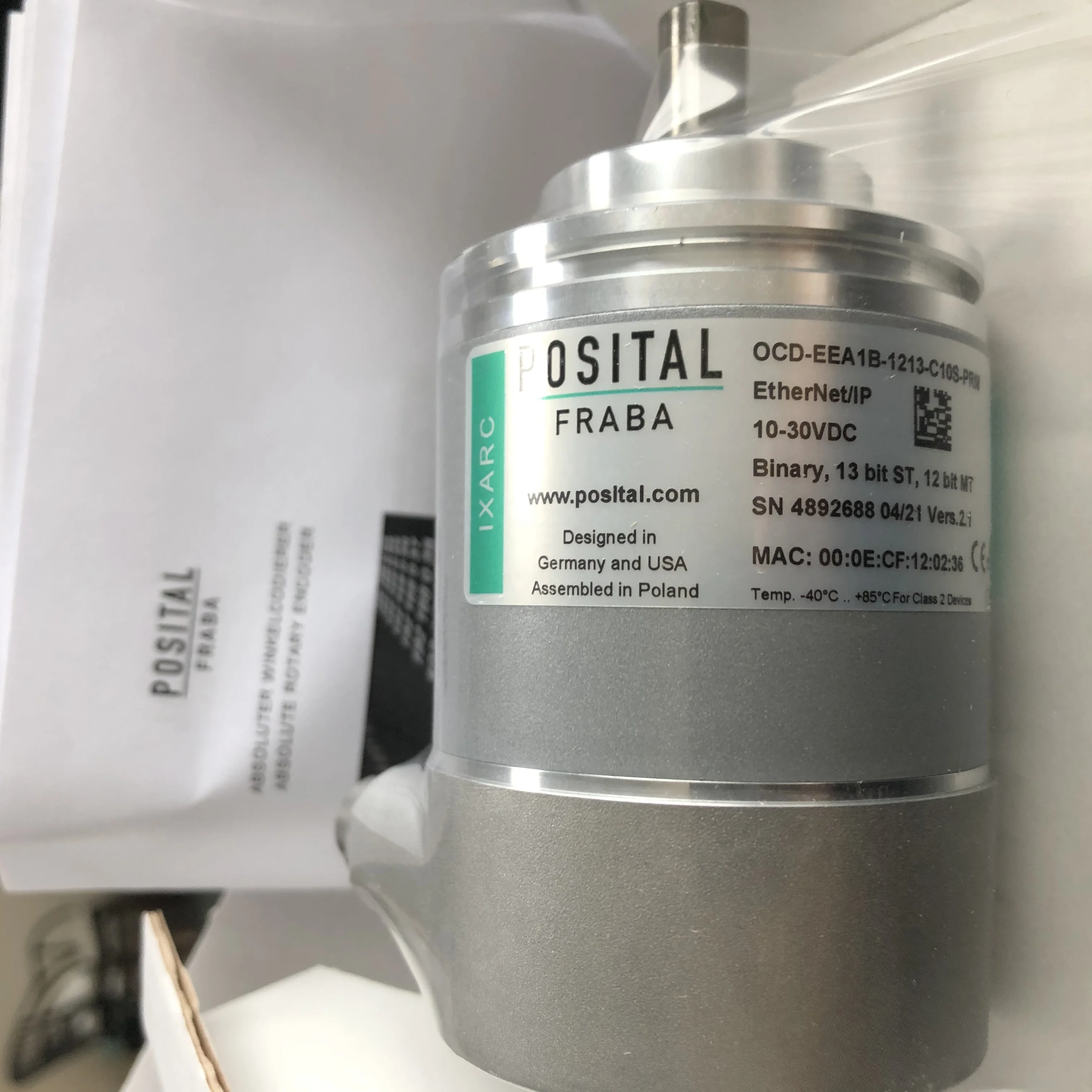 OCD-EEA1B-1213-C10S-PRM IXARC абсолютный поворотный кодировщик Posital