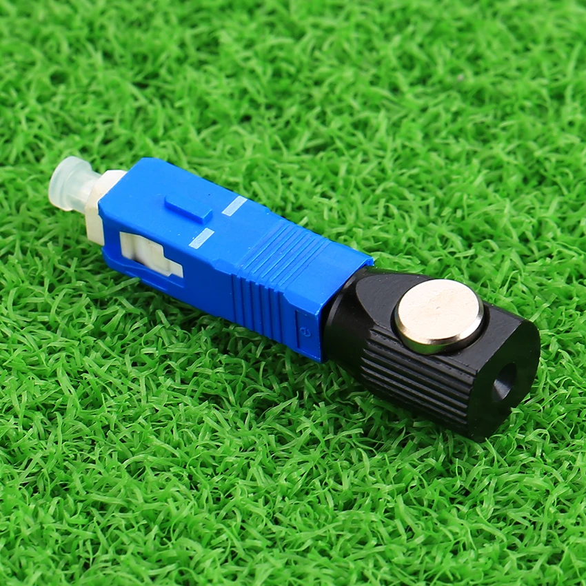 Optical fiber circular bare fiber adapter SC single-mode coupler flange adapter SM temporary connection repair tool