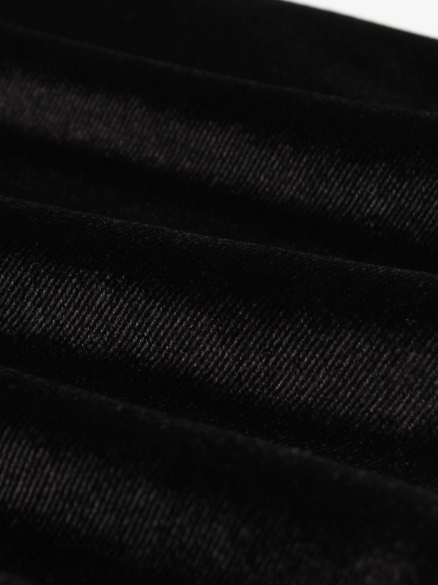 Элегантное женское однотонное черное бархатное элегантное приталенное