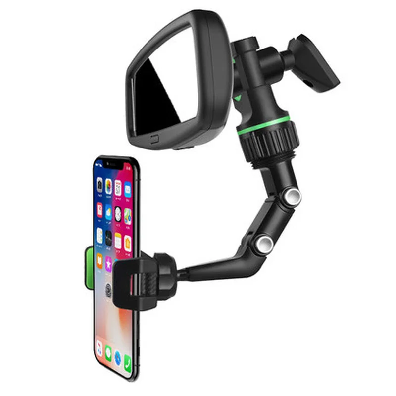Car Phone Holder 360 Rotating Flexible Car Cell Phone Support Auto Rearview Mirror Seat Hanging Clip Bracket for Car Stand images - 6