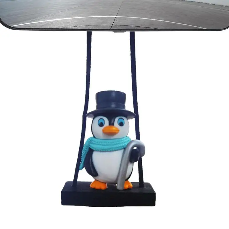 

Пингвин качающийся автомобильный орнамент из смолы милый пингвин автомобильный кулон на зеркало заднего вида Пингвин качающийся украшение для автомобильного зеркала домашний декор
