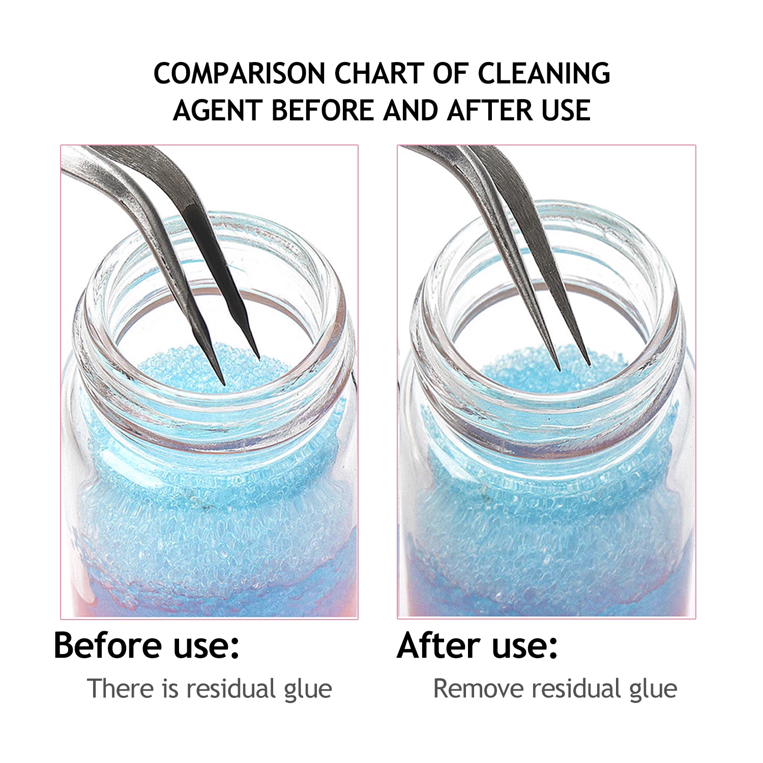 

MASSCAKU 15ml Professional Eyelash Glue Remover Liquid Eyelash Tweezers Cleaning Sponge Eyelashes Extension Cleaner Makeup