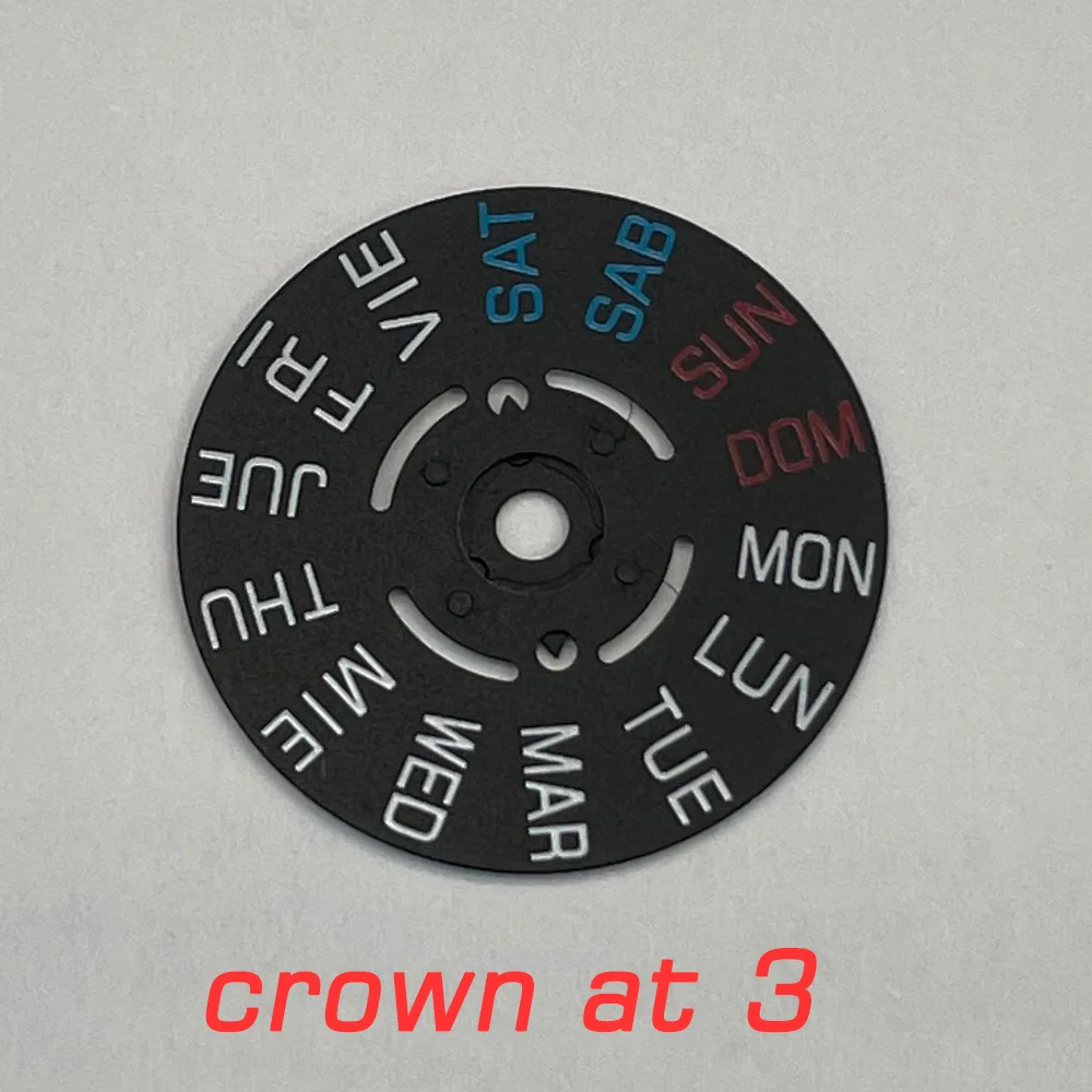 Black Watch Movement Calendar Datewheel Stiker English Version Crown at 3/3.8  Repair Tools Kits