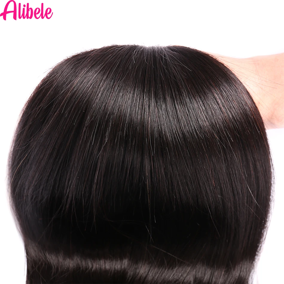 Alibele Hair Brazilian Straight Bundles 30 32 34 Inch Natural Color Human Weave Remy Extensions |
