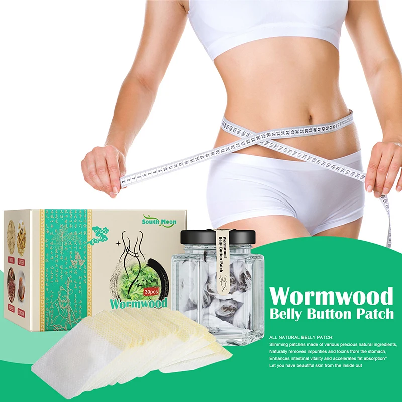 

30pcs Fat Burning Patch Belly Patch DampnessEvil Removal Improve Stomach Discomfort Chinese Slimming Patch Mugwort Navel Sticker