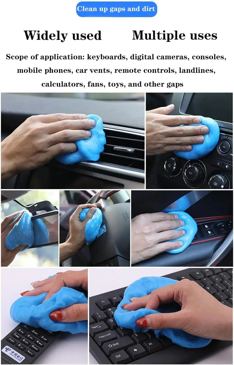 Гель для чистки автомобиля очиститель клавиатуры общий автомобильный от пыли